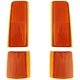 Reflectors Set of 4 Front Passenger Right Side for Suburban GMC Yukon C3500HD