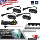 Smoked Raptor Style LED White Front Grille Lights Kit for Toyota RAV4 2019-2022