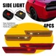 For 08-14 Dodge Challenger Front & Rear OE-Style Side Marker Lights Housings Kit
