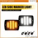 For Jeep 1987-1995 Wrangler YJ Smoked Amber Turn Signal Side Marker Light 2PCS O