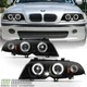 Black Smoke 1999-2001 BMW E46 325i 323i 328i Sedan LED Halo Projector Headlights