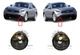 NEW FOR INFINITI FX S51 2008- FRONT FOG LIGHT LAMP PAIR SET