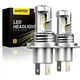 AUXITO 9003 H4 LED Lamp Headlight 24000LM Kit High/low Beam White Super Bright C