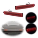 Red Lens + LED Rear Bumper Reflector Tail Brake Lights For 2002-2007 SATURN VUE