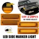 2-20X For 81-91 GMC Chevy Pickup Truck Front Signal Marker Side Lights Amber EOU