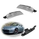 2PCS Clear Lens Front Side Marker Lights Assembly For Mazda 2016-2022 MX-5 Miata