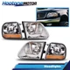 Fit For 97-03/02 Ford F-150 Expedition Lightning Style Headlight W/ Corner Lamps
