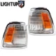 Left Right Side Pair Chrome Signal Lights for TOYOTA 1989-1991 PICK UP TRUCK 2WD