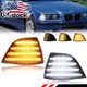 Smoke Switchback LED Front Corner Signal Lights For 92-99 BMW E36 3 Series Coupe