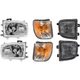 Headlight Kit For 1999-2004 Nissan Pathfinder Left and Right 6pc