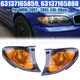 For BMW 2002-2005 E46 3-SERIES Sedan Corner Turn Signal Light Cover Yellow Lens