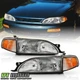 For 1995-1996 Toyota Camry Headlights Headlamps w/ Corner Lights 4pc Left+Right
