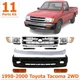 Front Bumper Chrome n Grille w Headlight Kit For 1998-2000 Toyota Tacoma 2WD