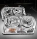 FOR 05-10 CHRYSLER 300 REPLACEMENT HEADLIGHT HEADLAMP LAMP CHROME LEFT+RIGHT SET