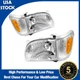 Headlight Assembly Fit For 2001 2002 2003 2004 Toyota Tacoma All Halogen Chrome