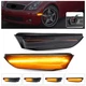Front Amber Dynamic LED Side Marker Lights For Infiniti G35 Coupe 2003-07 Smoke
