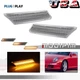 2x Clear Lens LED Side Marker Lights For Porsche 911 997 Cayman 987C Boxster 987