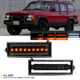 For 1984-1996 Jeep Cherokee XJ LED Front Corner Turn Signal DRL Parking Light