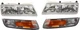 GRAND MARQUIS 95-97 HEAD LAMP RH AND LH Assembly Halogen 4-pc Kit with Corner Li