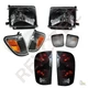 Black Headlights Front Signal Lights & Tail Lights For 98-00 Toyota Tacoma 4WD