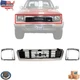 For 1989-1991 Toyota Pickup 4WD New Front Grille And Headlamp Bezels 3pcs Bundle