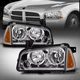 For 06-10 Dodge Charger Replacement Headlights w/Corner Lamps Chrome Left+Right