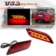 LED Rear Bumper Reflector Tail Brake Light Red For Subaru Impreza WRX STI Legacy