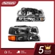 Headlight Assembly For 99-02 00-06 Chevy Silverado Suburban Halogen Chrome Amber