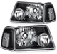For Ford Ranger 2001-2011 Front Headlights Assembly Pair Clear Lens Headlights