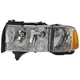 Fits DODGE FULL SIZE P/U 99-02 HEAD LAMP LH, Lens and Housing, Halogen, w/ Corne