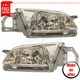 New Headlight set 2 pc halogen for 1999-2000 Mazda Protege