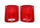 1965 Chevrolet Chevelle Red Tail Light Lens W/O Chrome Trim (Pair)
