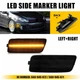 Front Smoked Amber LED Side Marker Light Set For Volkswagen MK6 Golf GTI 2010-14