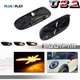 Union Jack Amber LED Front Fender Side Marker Lights For Mini Cooper F55 F56 F57