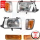 Corner Lights & Headlights Kit 6 pc halogen for 1993-1998 Toyota T100 Base, SR5