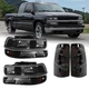 Black Smoke 1999-2002 For Chevy Silverado 1500 2500HD 3500 Headlights+Tail Lamps