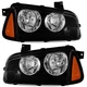 Pair Headlights + Corner Lights For 2006-2010 Dodge Charger Halogen Headlamps