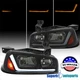 For 2006-2010 Dodge Charger Smoke Headlights Switchback LED Turn Signal Lamps