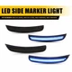 Blue For Dodge Charger 2015-22 Front+Rear Fender Side Marker Light Lamp LED Set