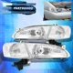 For 98-00 Toyota Corolla Chrome Headlights Left+Right + Clear Signal Corner Lamp