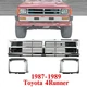 Chrome Grille Assembly + Headlight Bezel Trim For 1987-1989 Toyota 4Runner