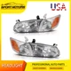 Chrome Headlights + Corner Light For 2000-2001 Toyota Camry Headlamps Assembly