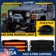 For 1997-2006 Jeep Wrangler Front TJ Turn Signal Lights Amber Smoked LED Lens