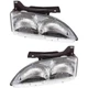 Headlight Driver and Passenger Side Fits 1995-1999 Chevrolet Cavalier