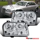 For 2005-2010 Chrysler 300 Halogen Chrome Headlights Assembly Head Lamps Pair