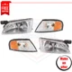 Corner Lights, Headlights set 4 pieces for 98-99 Nissan Altima GLE, GXE, SE, XE