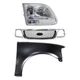 Grille Kit For 2001-03 Ford F-150 with RH Fender and Headlight XL/XLT/Lariat 4WD