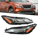 Headlight Daytime Running Lights w/LED DRL Pair For Nissan Rogue S SL SV 21-23