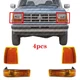 For 1989-1994 Ford Ranger Front Corner Lights + Signal Lights Set of 4