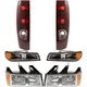 Headlight Lamp  Left-and-Right for Chevy Left & Right Chevrolet Colorado 05-08